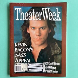 Kevin Bacon Spike Heels Theater Week Magazine July 6 1992 Address Label Attached